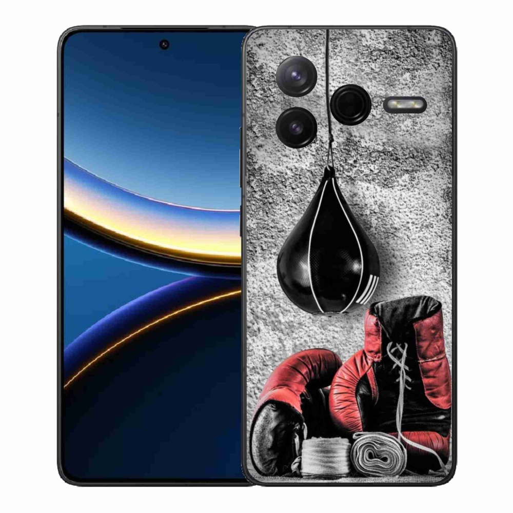 Gélový kryt mmCase na Xiaomi Poco F7 Pro - boxovacie vrece a rukavice