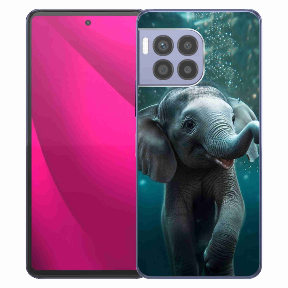 Gélový kryt mmCase na T-Mobile T Phone 2 Pro - sloník pod vodou