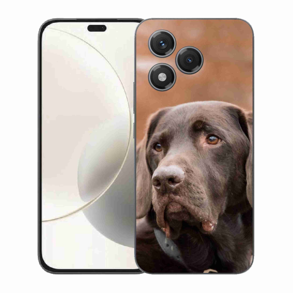 Gélový kryt mmCase na Honor 400 Lite - hnedý labrador