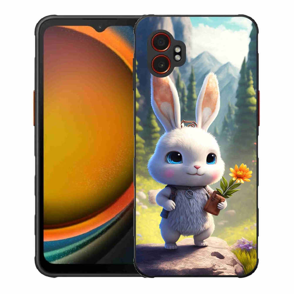 Gélový kryt mmCase na Samsung Galaxy Xcover 7 Pro - roztomilý zajačik