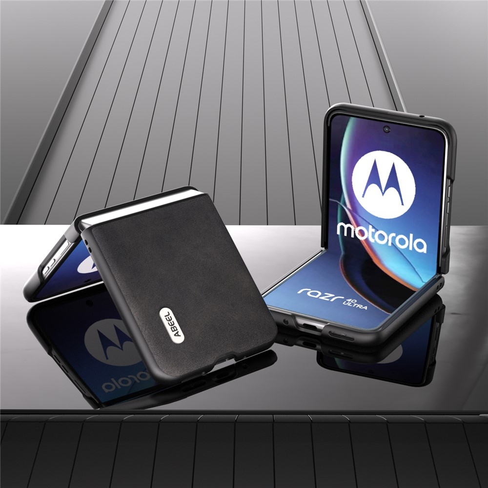 ABEEL plastový obal s pevným chrbtom na Motorola Razr 40 Ultra 5G - čierny