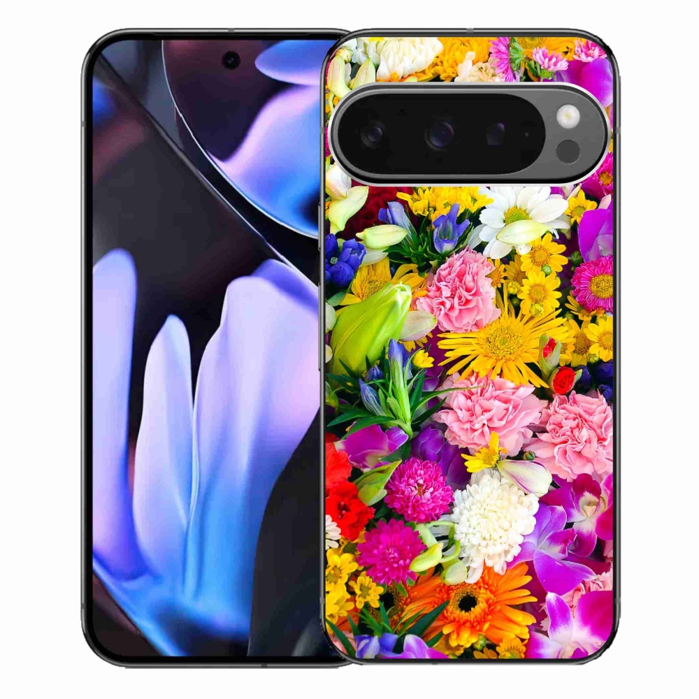 Gélový kryt mmCase na Google Pixel 9 Pro XL - kvety 12