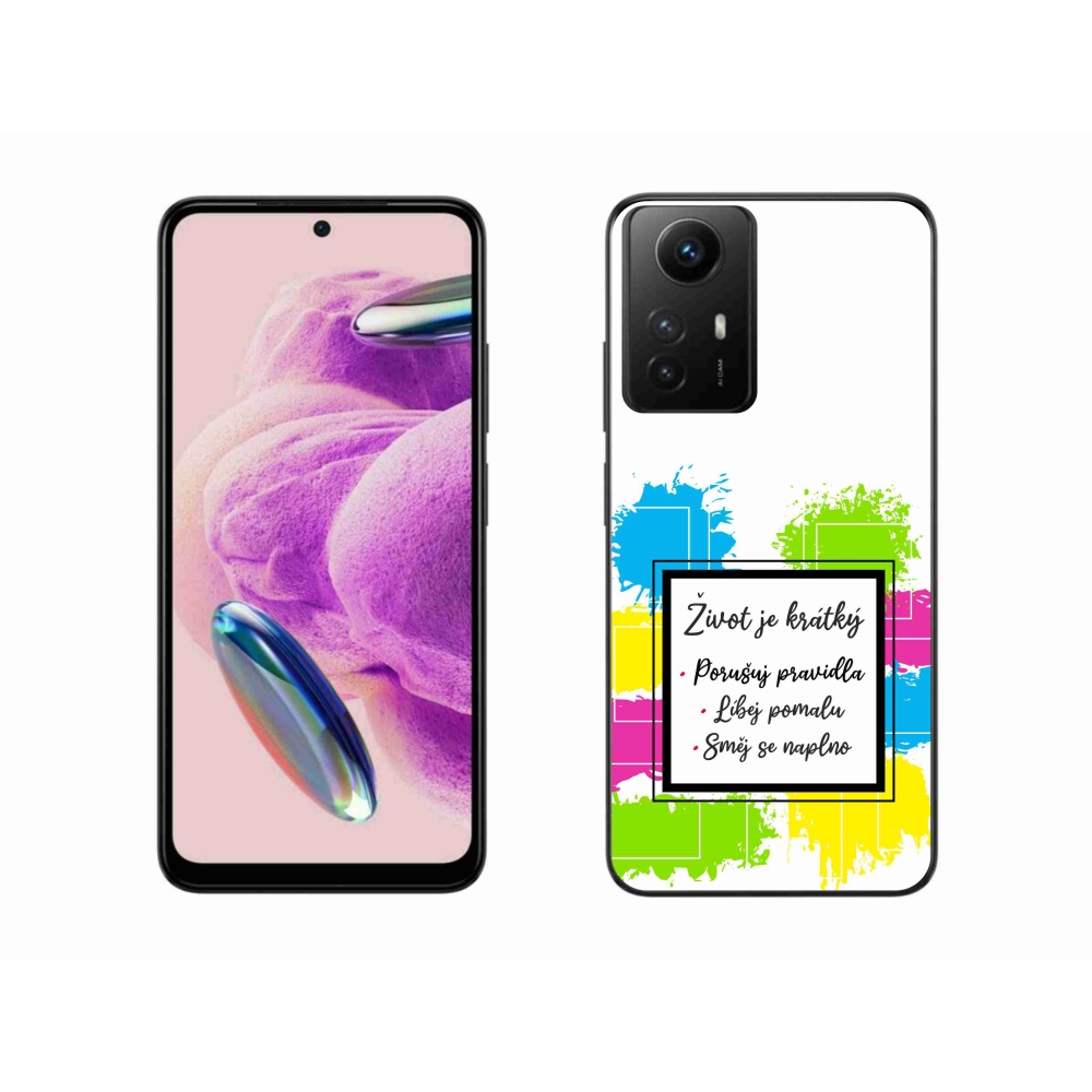 Gélový kryt mmCase na Xiaomi Redmi Note 12S - citát 5 biele pozadie