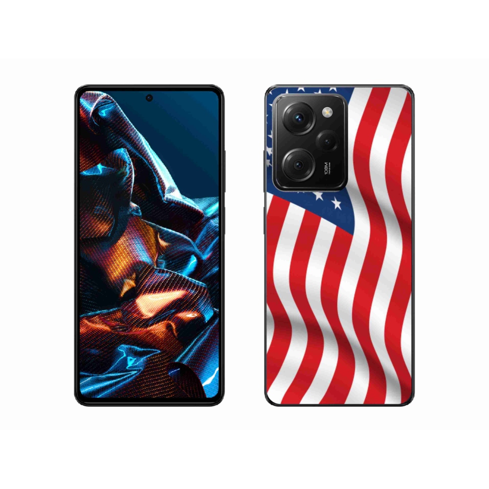 Gélový kryt mmCase na mobil Xiaomi Poco X5 Pro 5G - USA vlajka