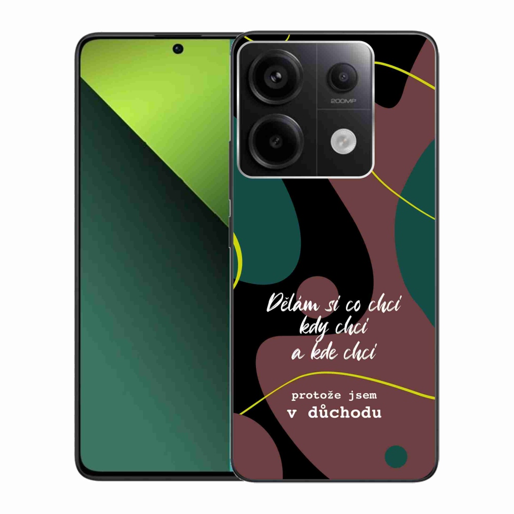 Gélový kryt mmCase na Xiaomi Redmi Note 13 Pro 5G/Poco X6 5G - vtipný text 10 čierne pozadie