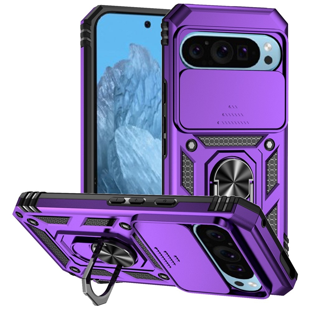 Slide odolný kryt na Google Pixel 10 Pro/Pixel 10/9 Pro/9 - fialový