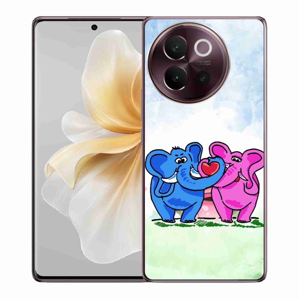 Gélový kryt mmCase na Vivo V40 Lite 5G - zamilovaní slony
