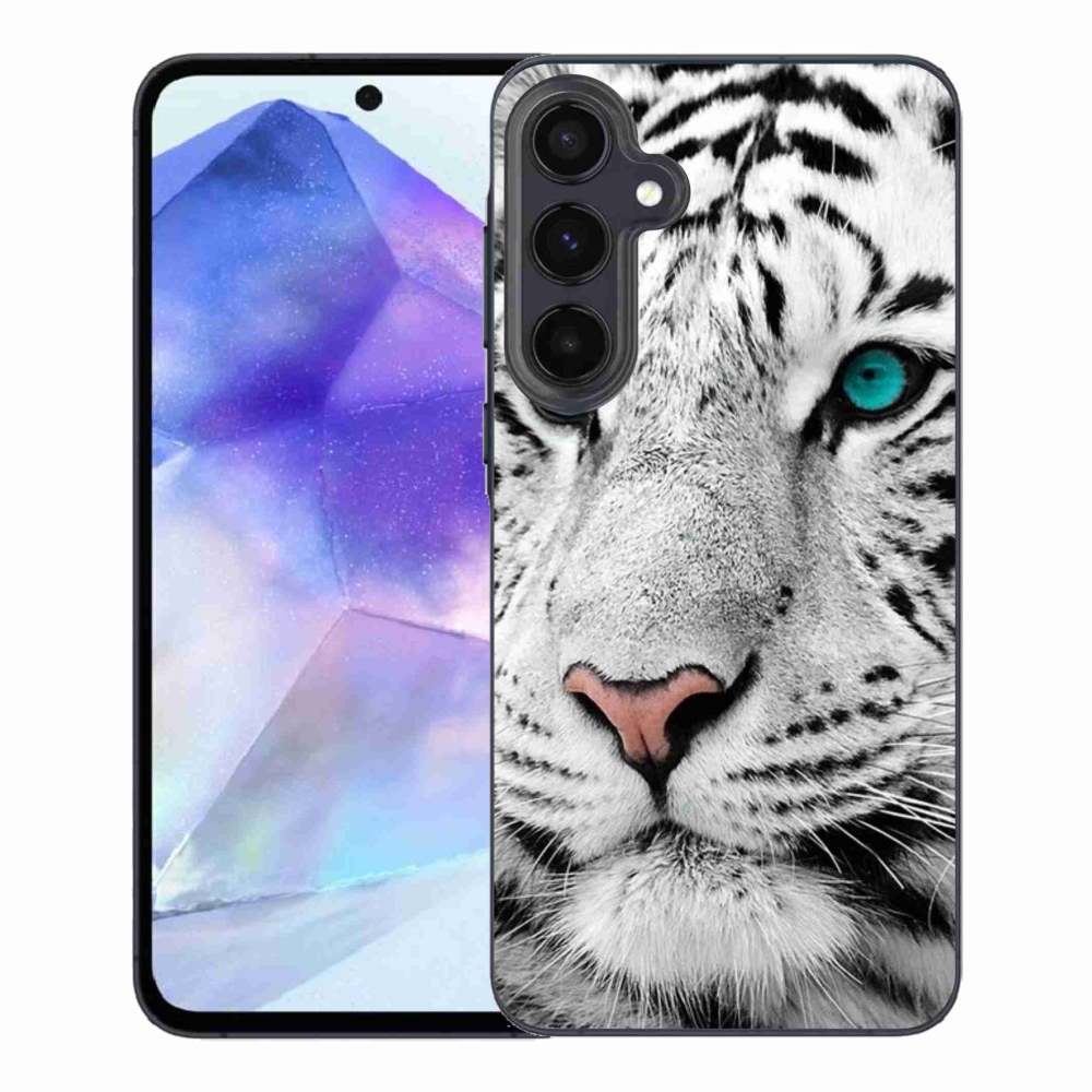 Gélový kryt mmCase na Samsung Galaxy A55 5G - biely tiger