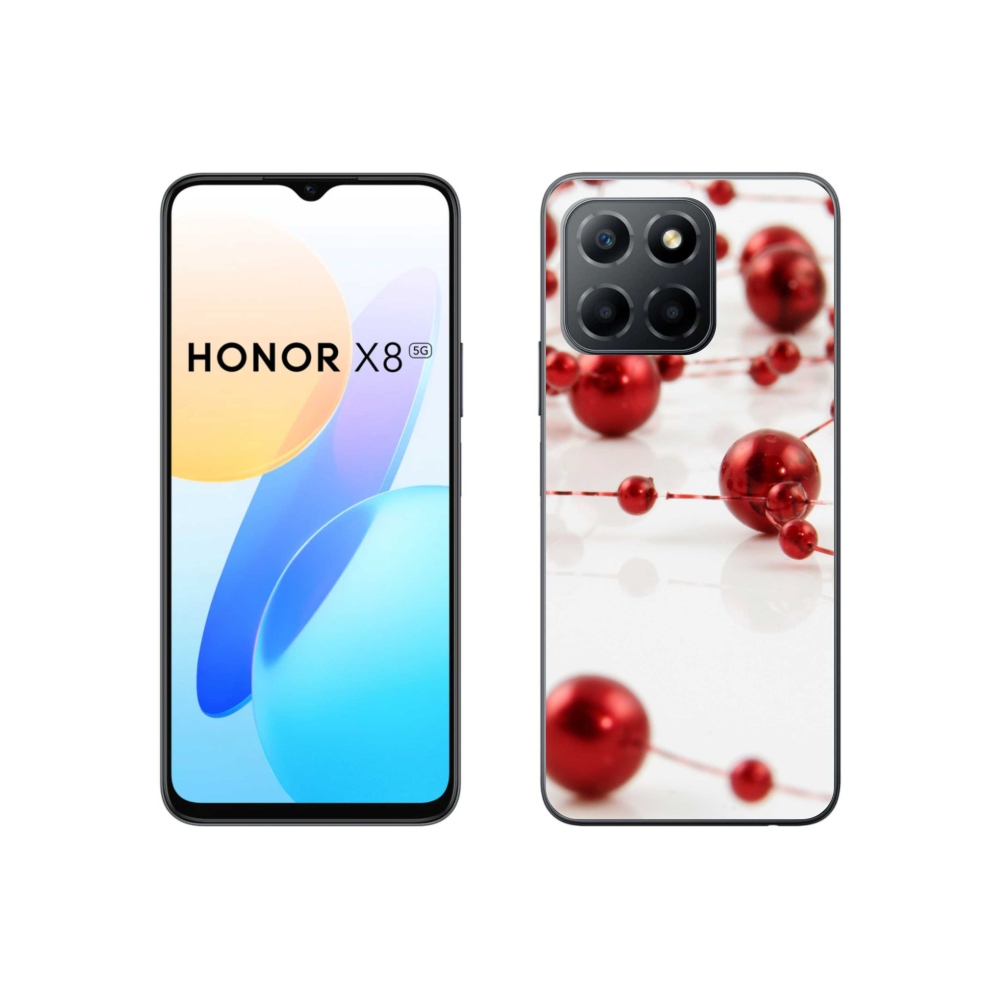 Gélový kryt mmCase na Honor X8 5G/70 Lite 5G - vianočná reťaz