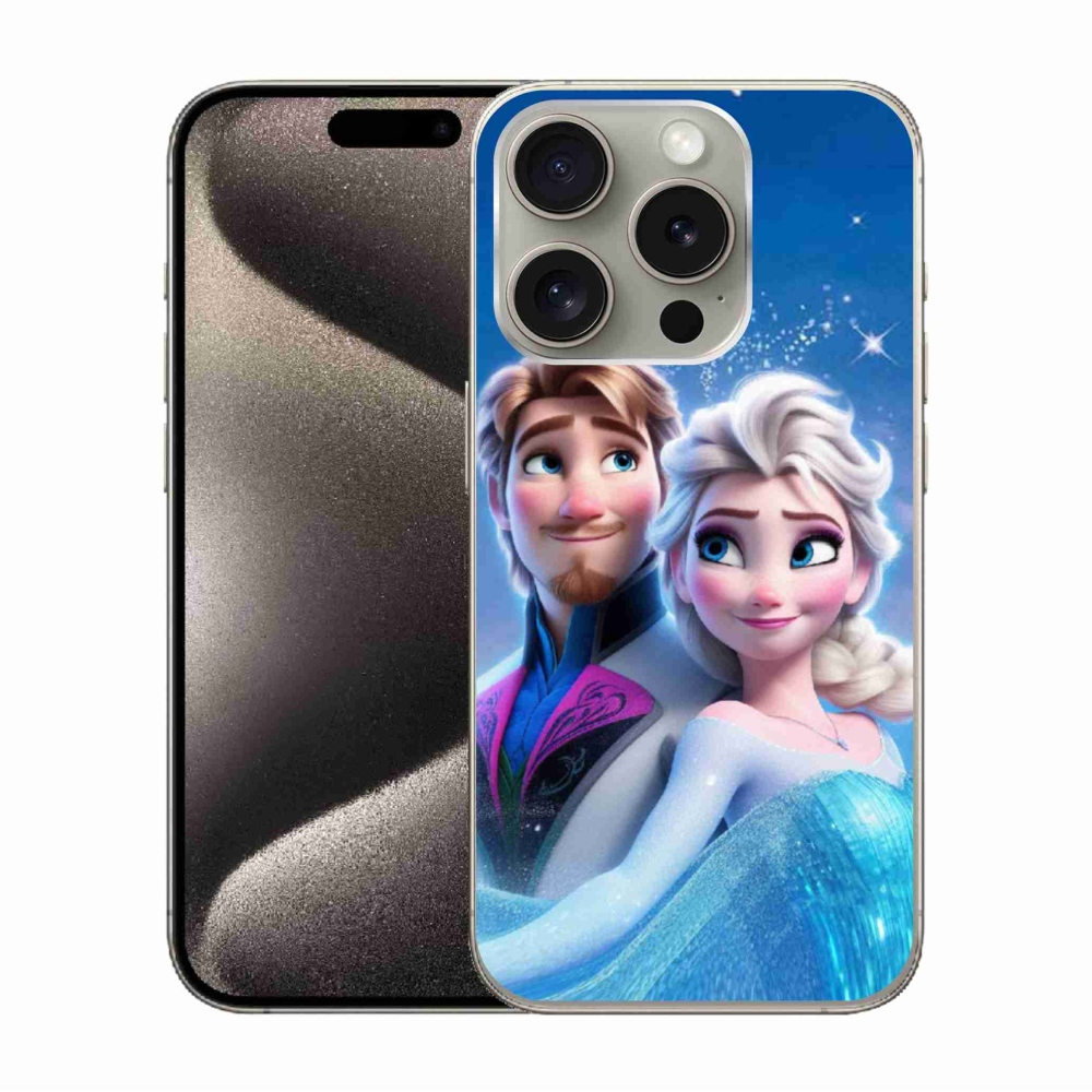 Gélový kryt mmCase na iPhone 15 Pro - ľadové kráľovstvo 1