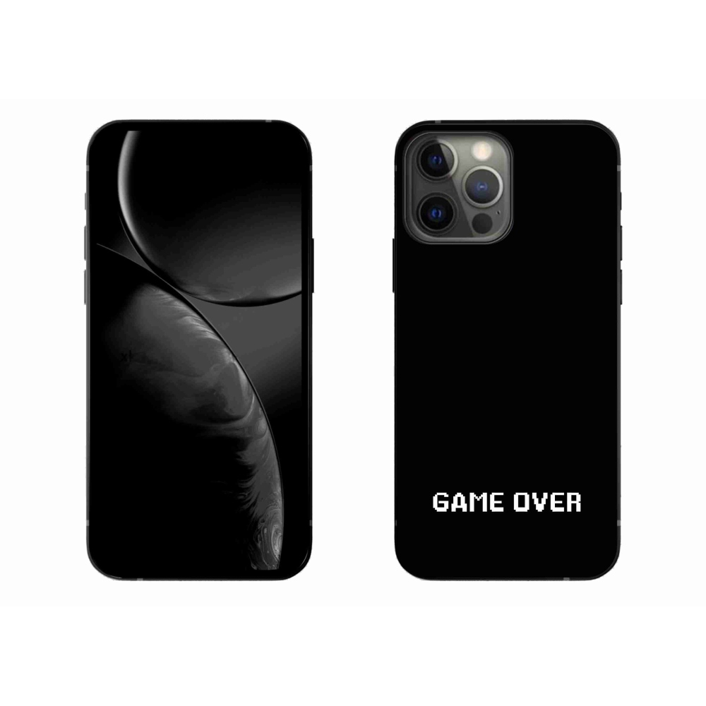 Gélový kryt mmCase na iPhone 13 Pro Max 6.7 - game over čierne pozadie