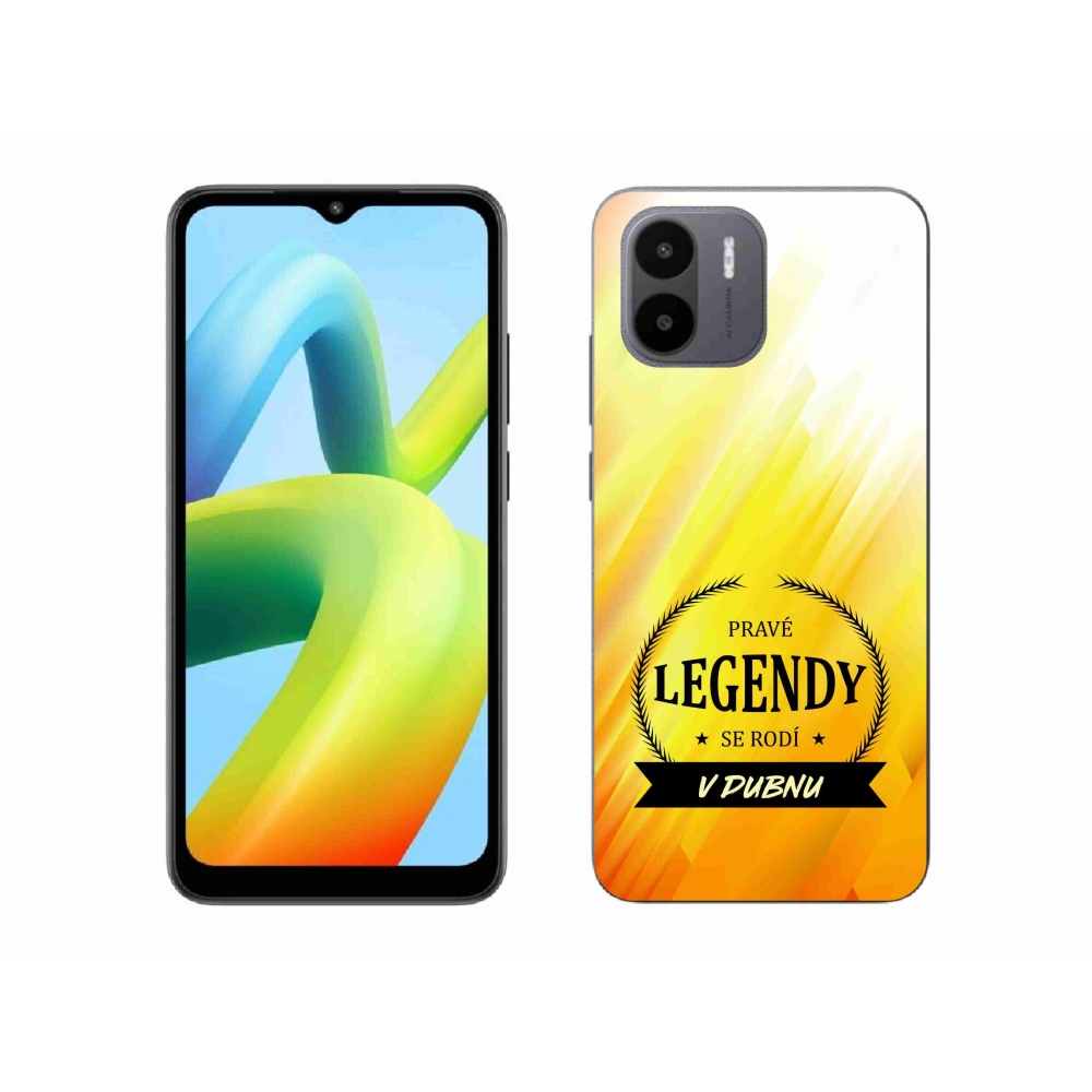 Gélový kryt mmCase na Xiaomi Redmi A1 - legendy v apríli žlté pozadie