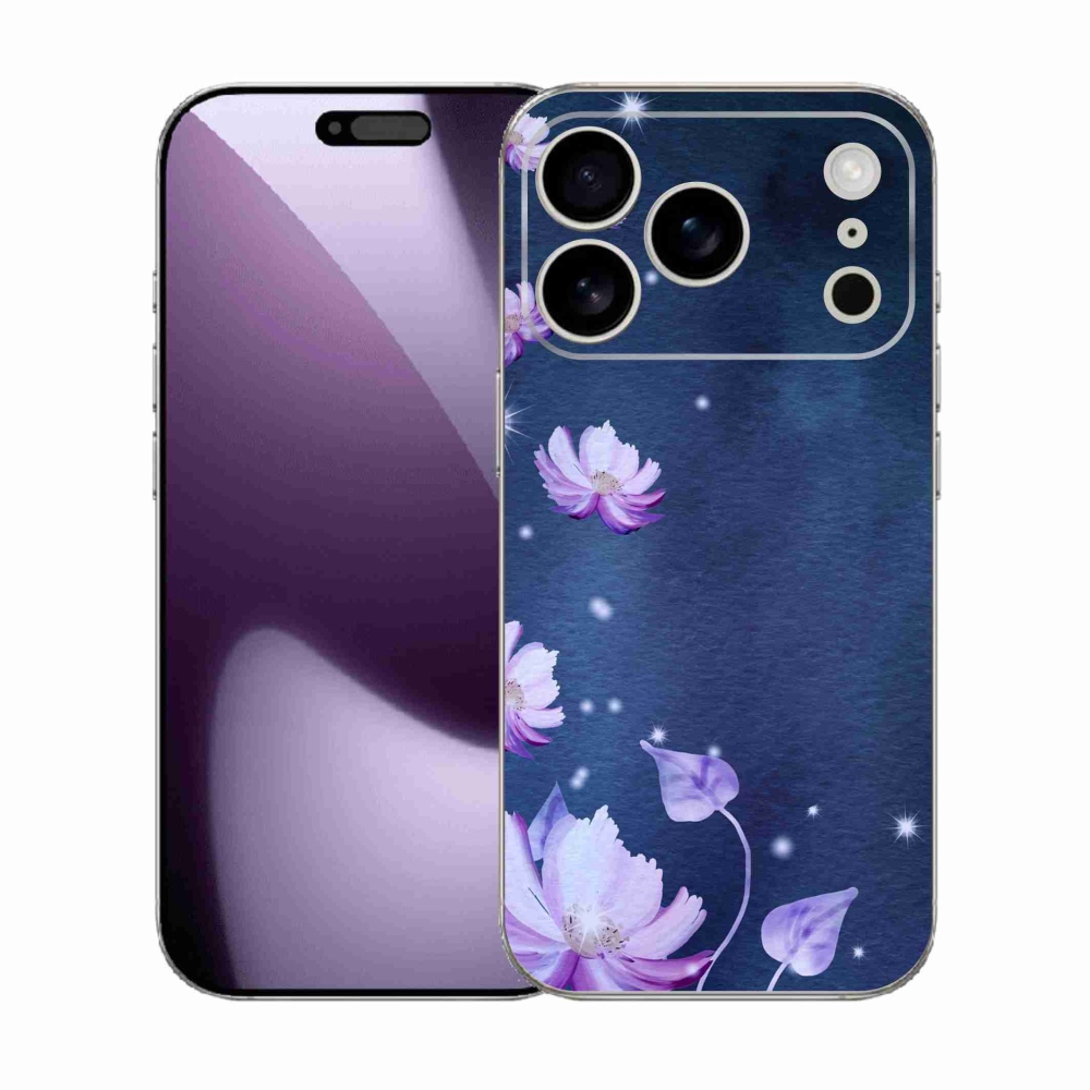 Gélový kryt mmCase na iPhone 17 Pro - padajúce kvety