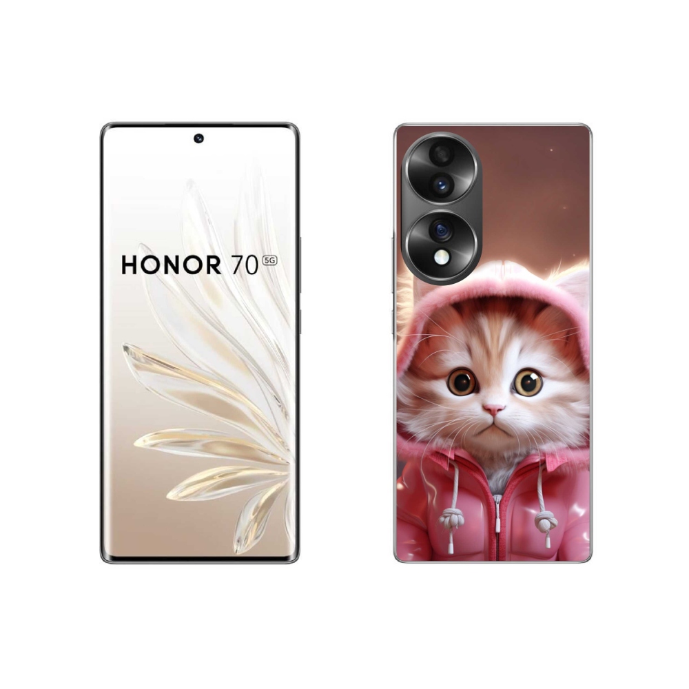 Gélový kryt mmCase na Honor 70 - roztomilé mačiatko 3