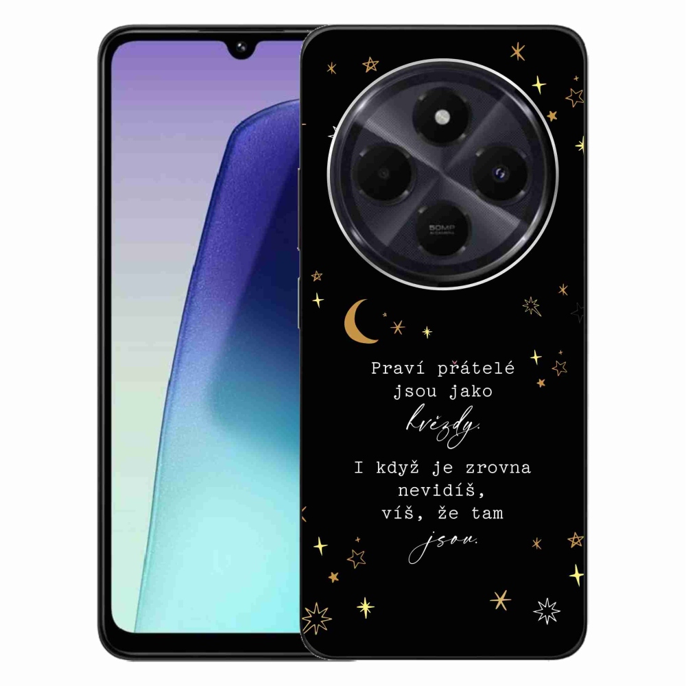 Gélový kryt mmCase na Xiaomi Redmi 14C/Poco C75 - citát 6 čierne pozadie