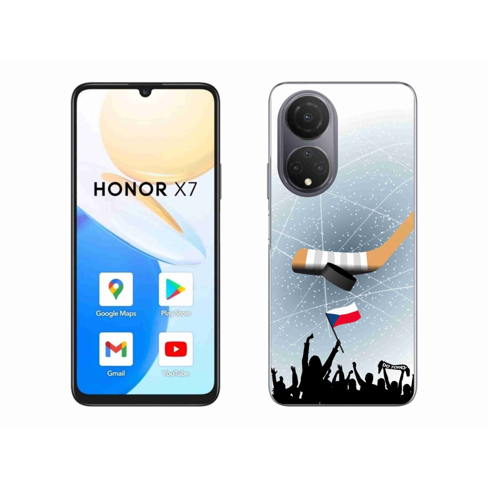 Gélový kryt mmCase na Honor X7 - fanúšikovia hokeja