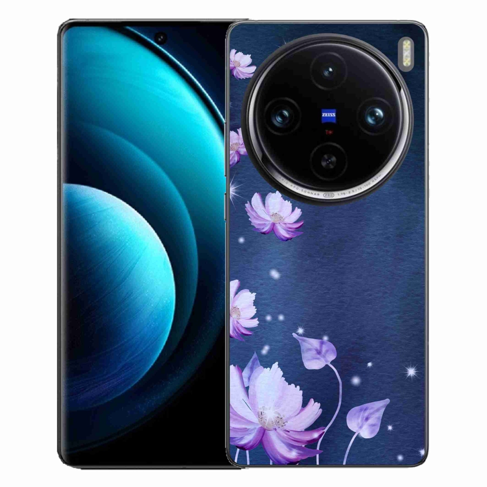 Gélový obal mmCase na Vivo X100 Pro 5G - padajúce kvety