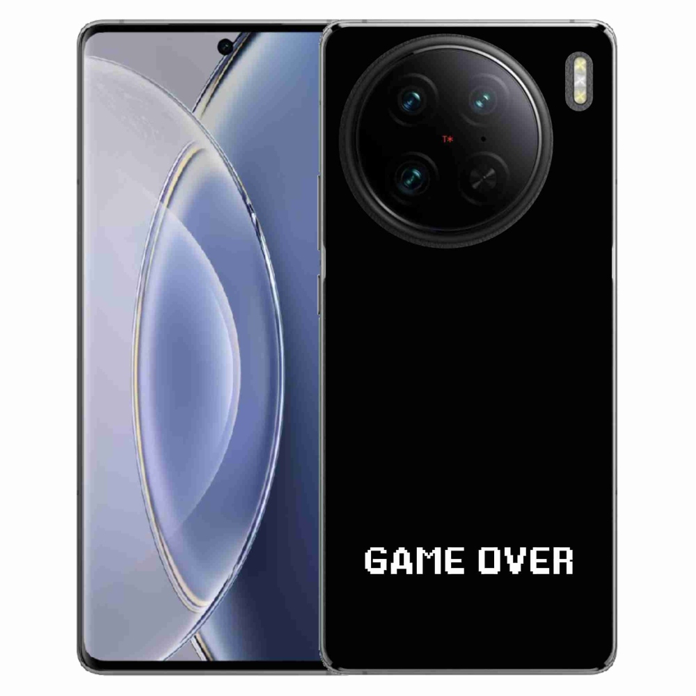 Gélový kryt mmCase na Vivo X90 Pro - game over čierne pozadie