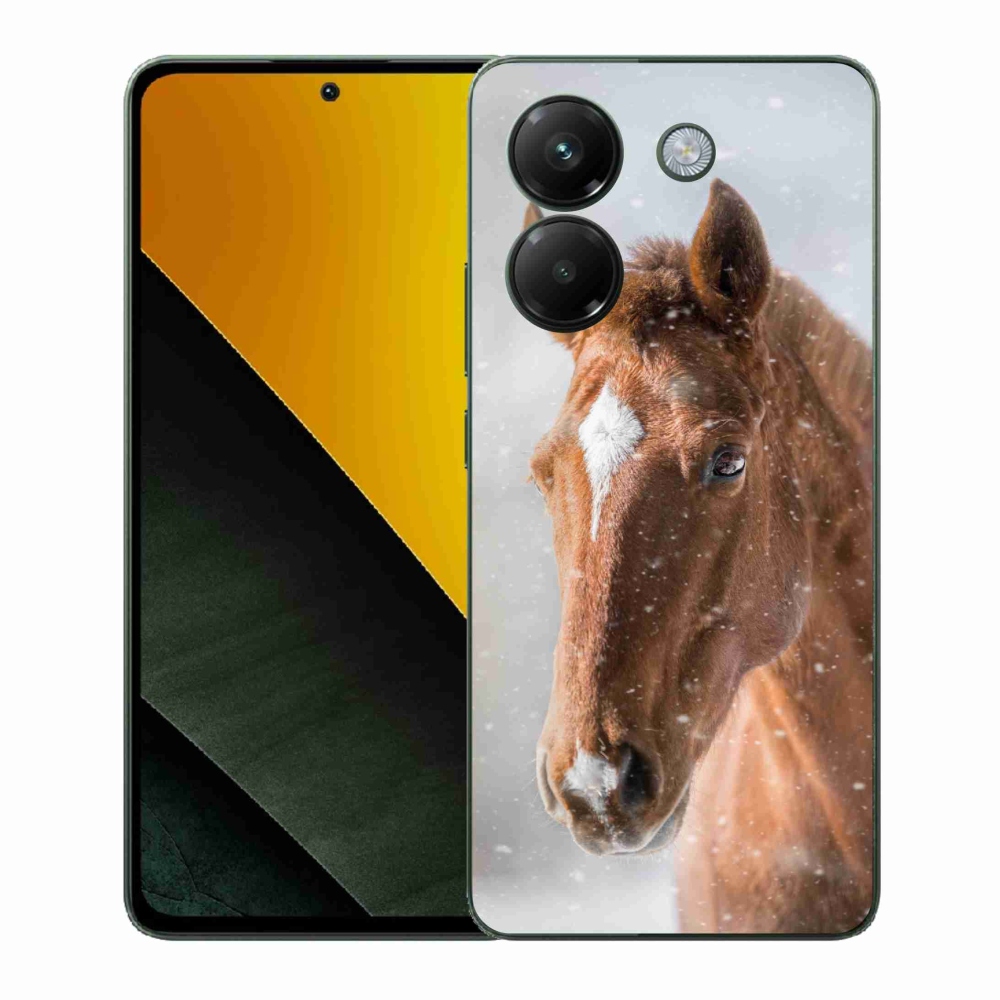Gélový kryt mmCase na Xiaomi Poco M7 Pro 5G - hnedý kôň 2