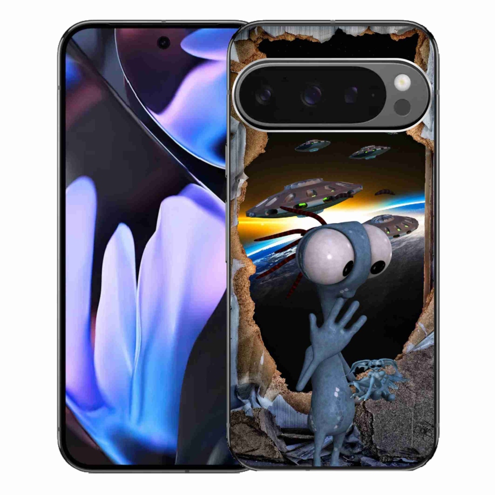 Gélový kryt mmCase na Google Pixel 9 Pro XL - mimozemšťan