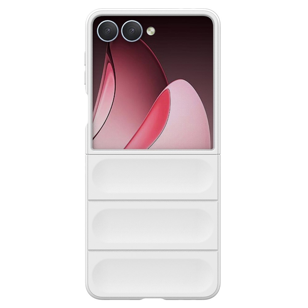 Rugg odolný gélový obal na Samsung Galaxy Z Flip7 5G - biely