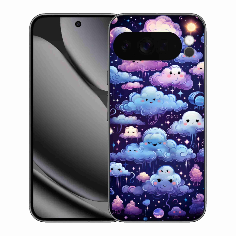 Gélový kryt mmCase na Google Pixel 10 Pro XL - mráčiky