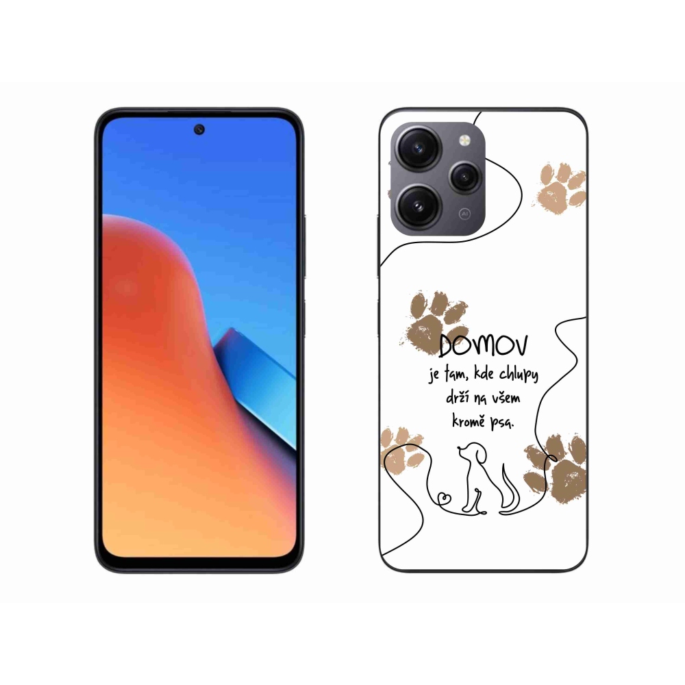 Gélový kryt mmCase na Xiaomi Redmi 12 - psí motív biele pozadie
