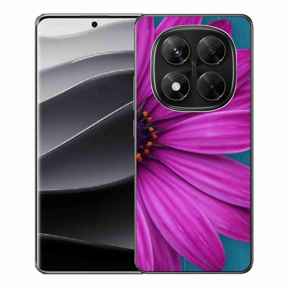 Gélový kryt mmCase na Xiaomi Redmi Note 14 Pro 5G/Poco X7 5G - fialová kopretina