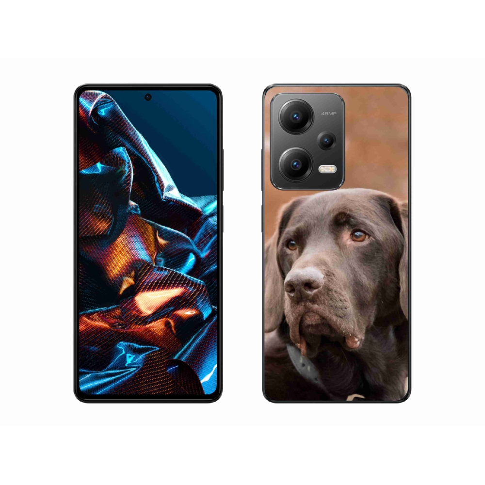 Gélový obal mmCase na mobil Xiaomi Redmi Note 12 Pro 5G - hnedý labrador