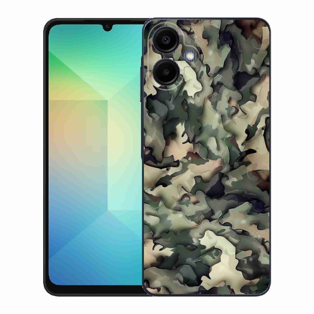 Gélový kryt mmCase na Samsung Galaxy A06 4G - maskáčový vzor 9