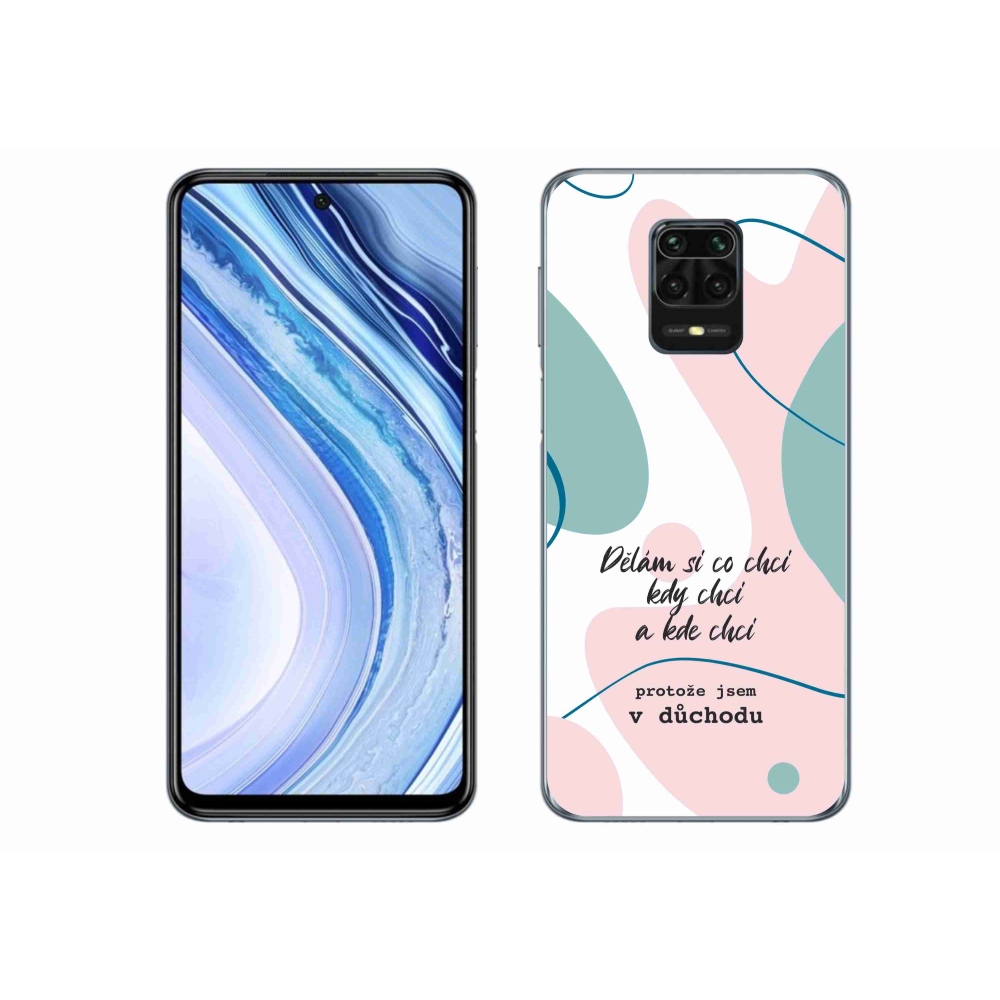 Gélový kryt mmCase na Xiaomi Redmi Note 9 Pro - vtipný text 10 biele pozadie