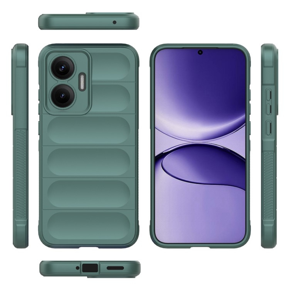 Rugg odolný gélový obal na Xiaomi Poco F7 5G - zelený