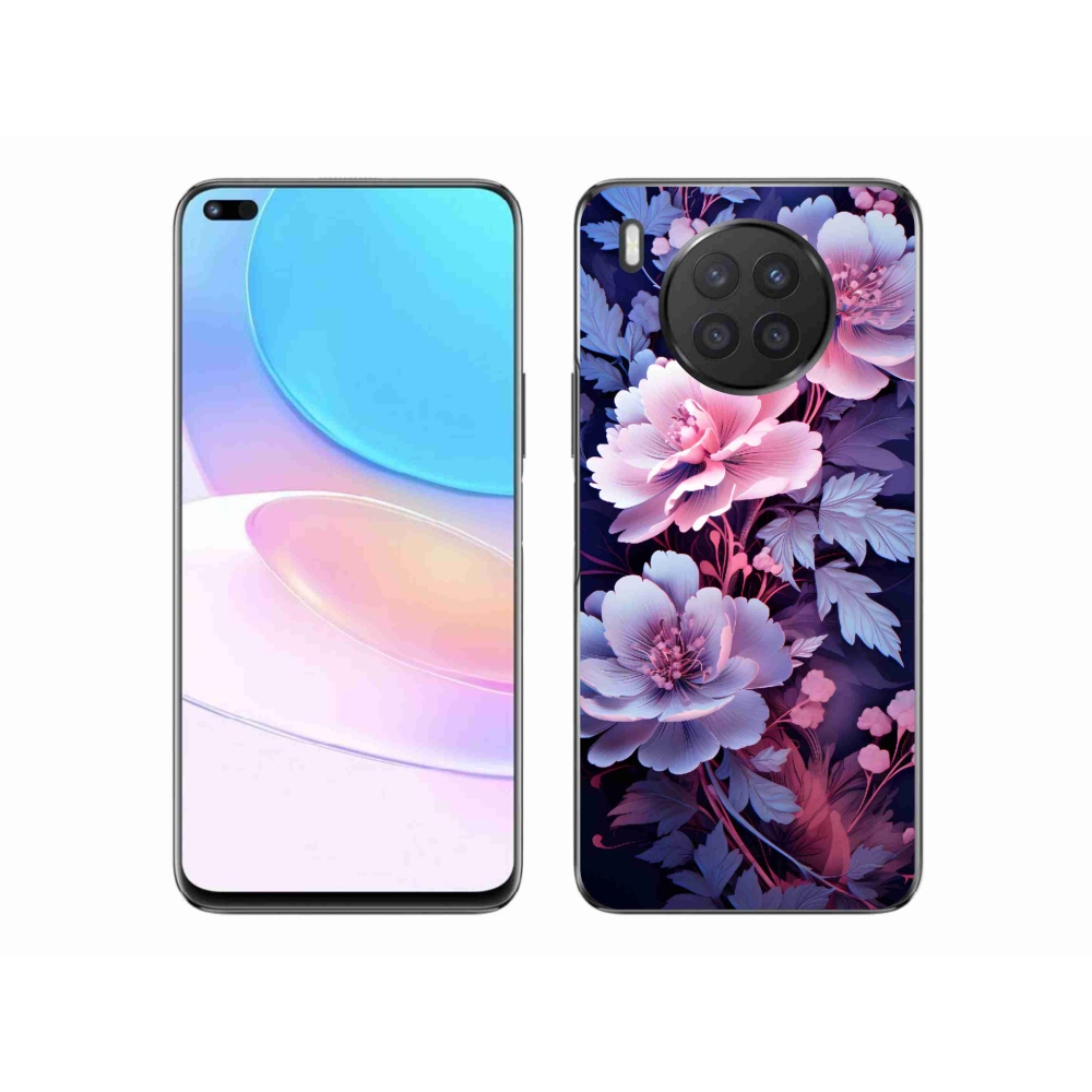 Gelový kryt mmCase na Huawei Nova 8i - květiny 11