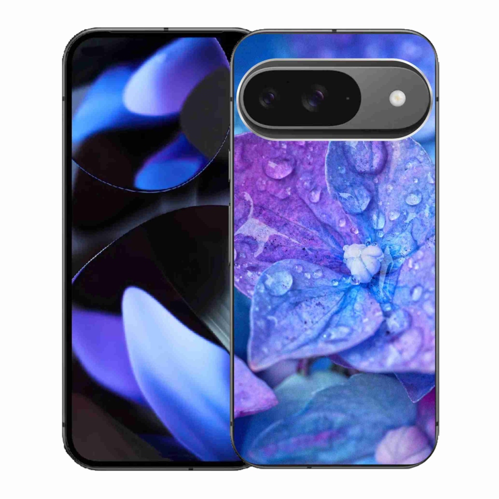 Gélový kryt mmCase na Google Pixel 9/9 Pro - fialový kvet