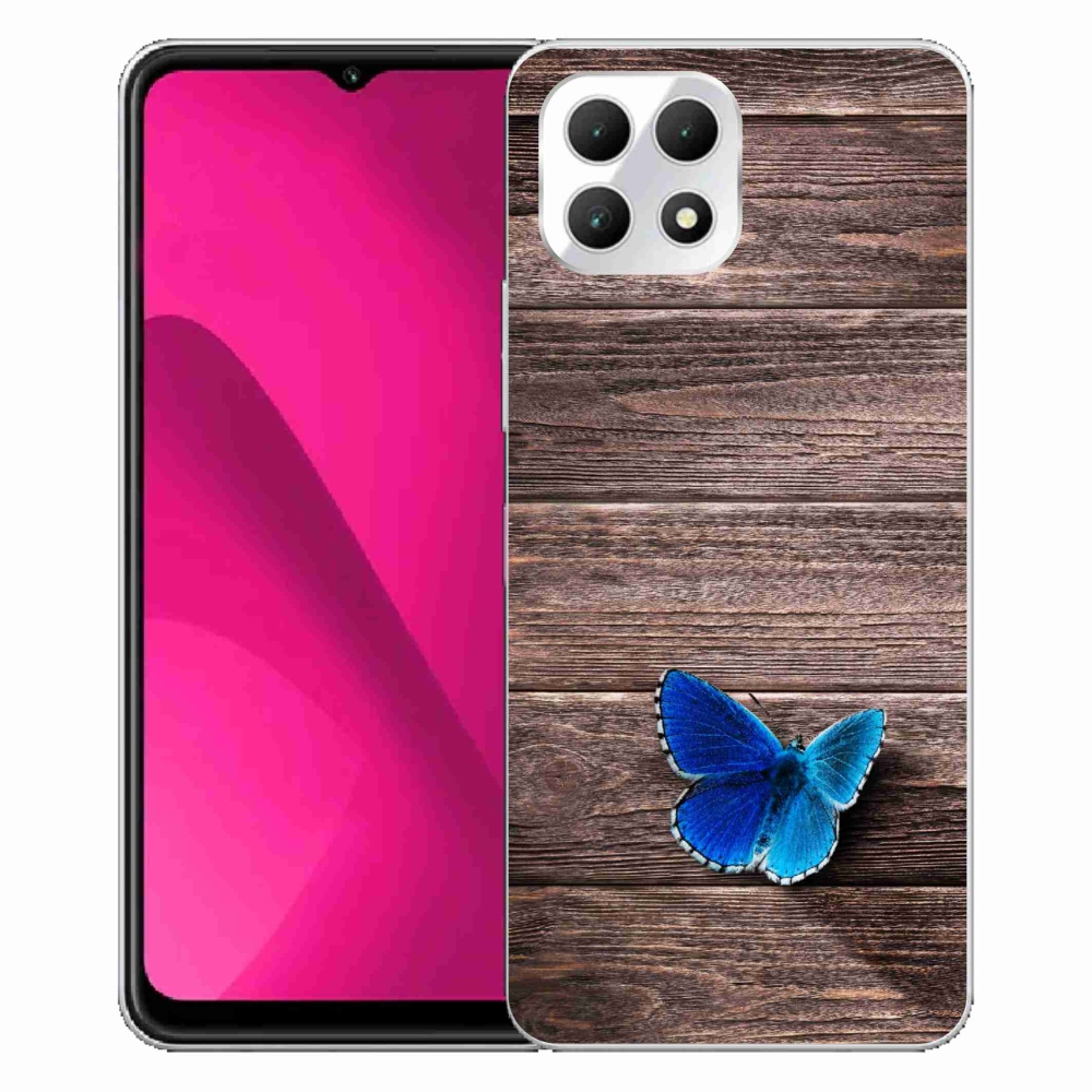 Gélový kryt mmCase na T-Mobile T Phone 2 - modrý motýľ 1
