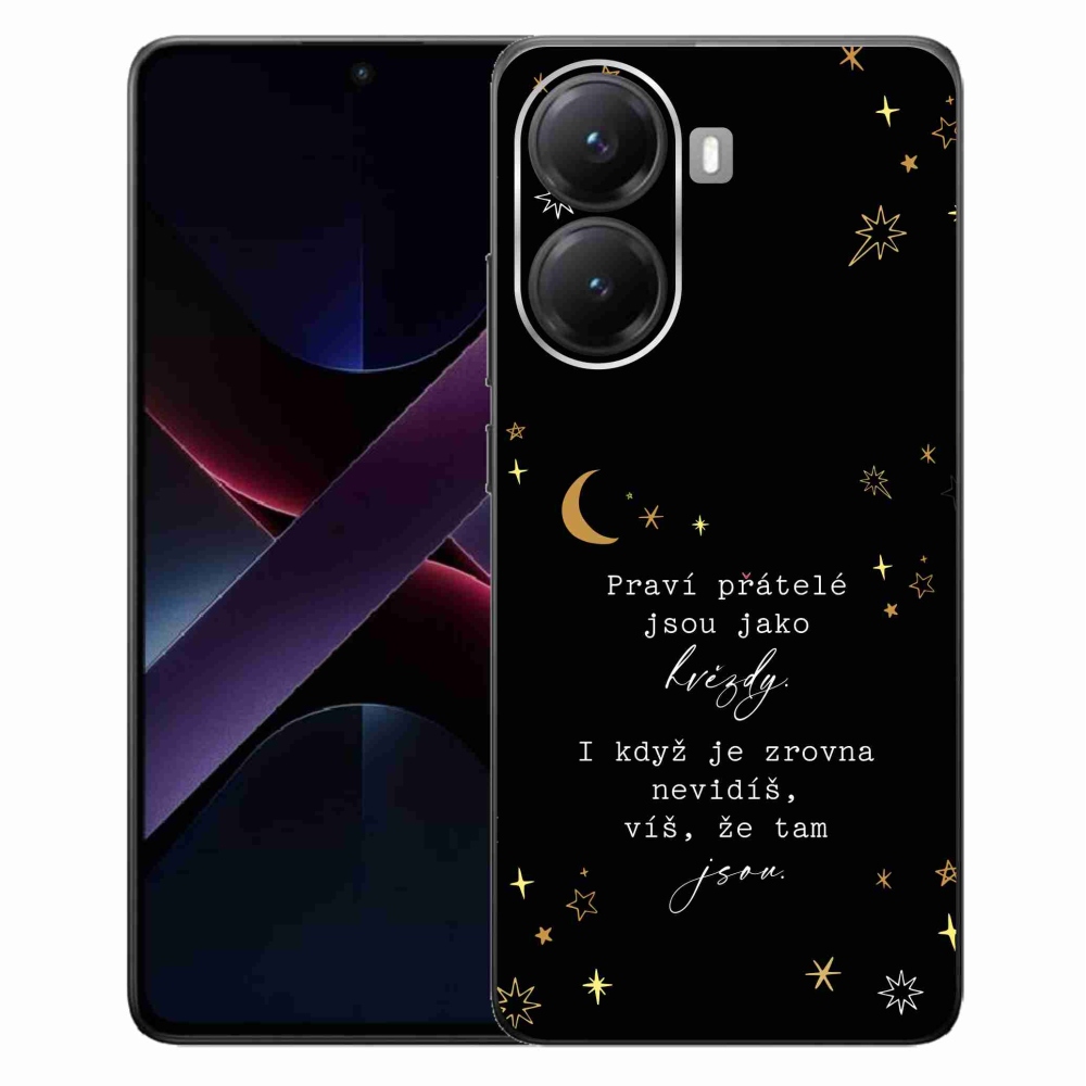 Gélový kryt mmCase na Xiaomi Poco X7 Pro 5G - citát 6 čierne pozadie