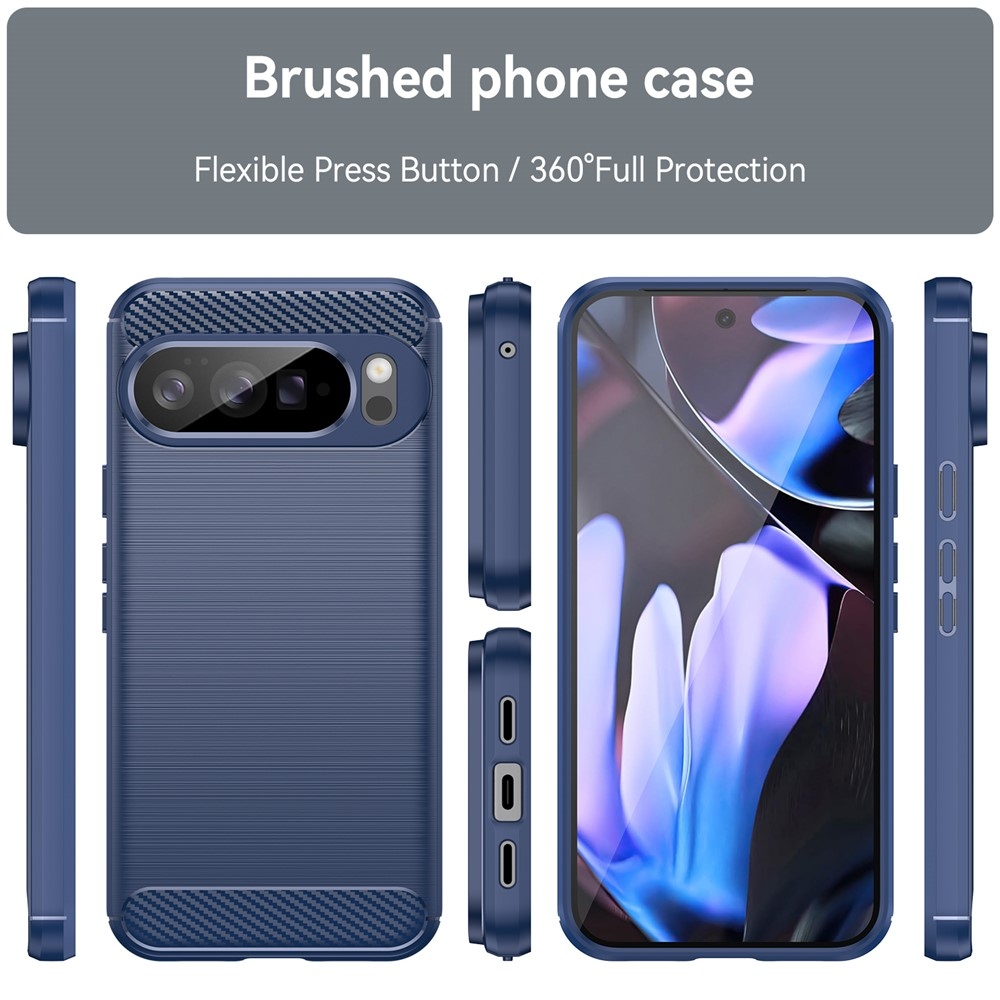 Carbon odolný gélový obal na Google Pixel 10 Pro XL - modrý