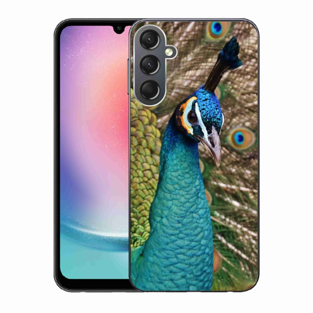 Gélový kryt mmCase na Samsung Galaxy A24 - páv