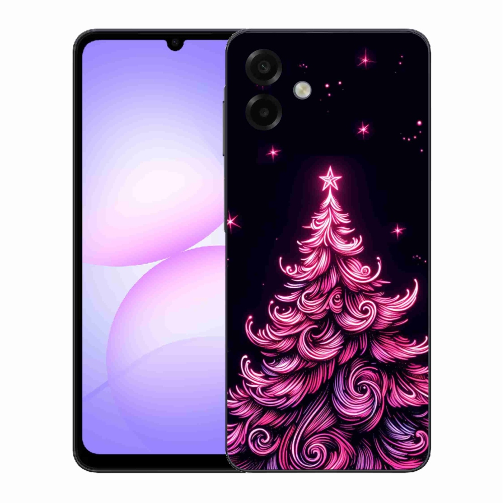 Gélový kryt mmCase na Samsung Galaxy A07 4G - neónový vianočný stromček 2