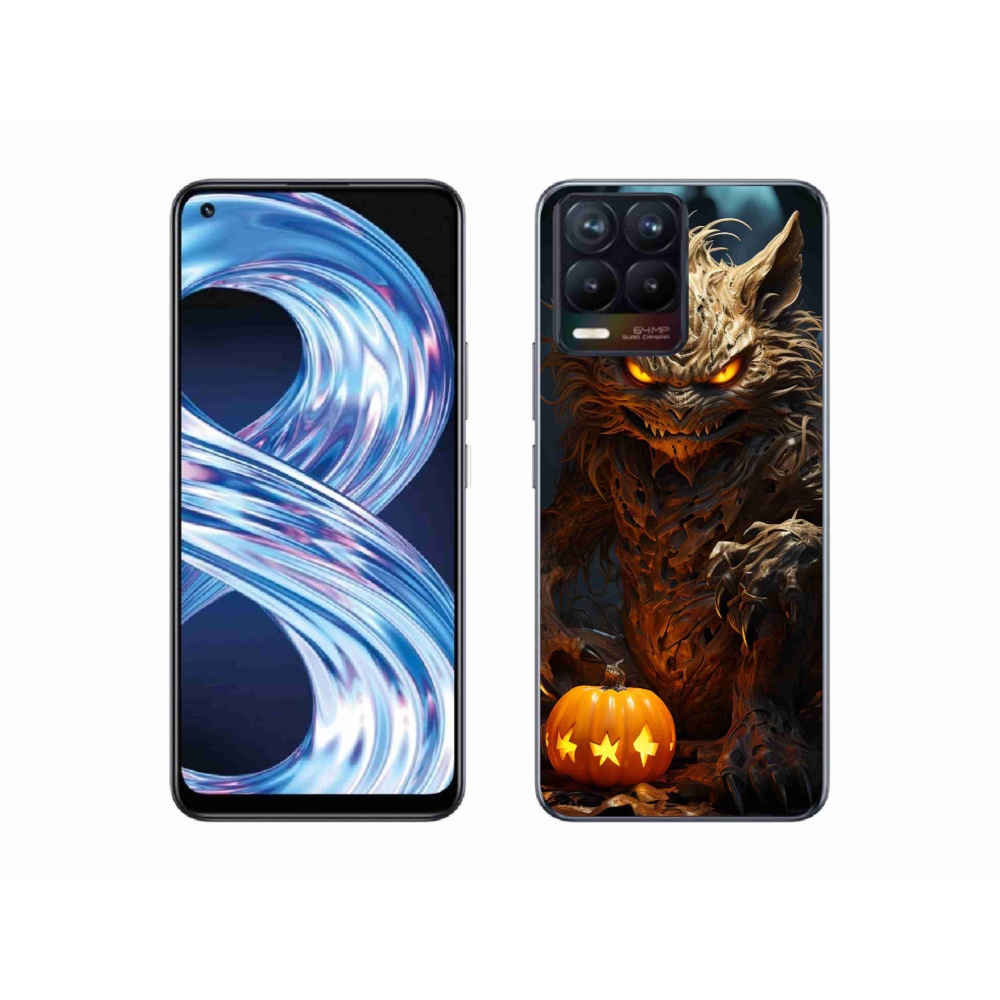 Gélový kryt mmCase na Realme 8 Pro - halloweenska príšera