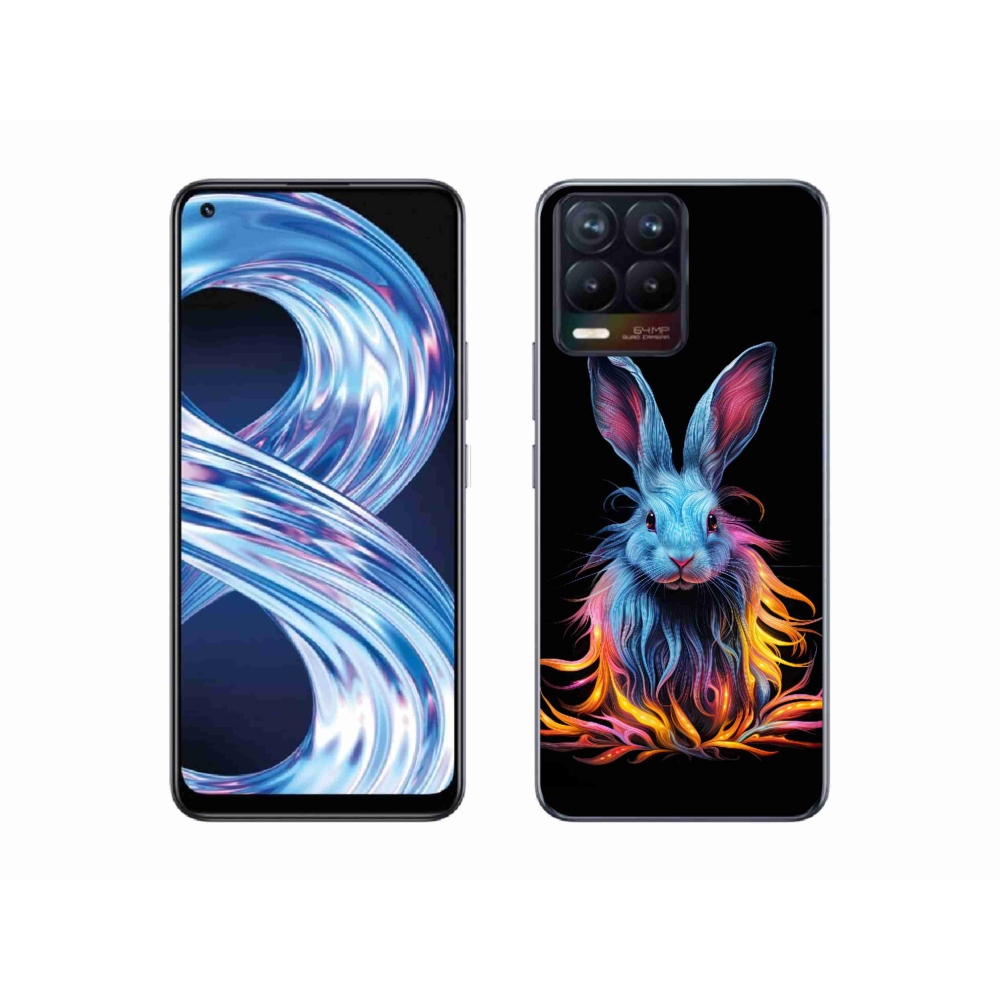 Gélový kryt mmCase na Realme 8 Pro - abstraktný zajac