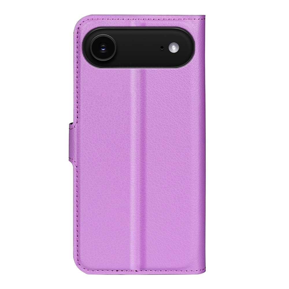 Litchi knižkové púzdro na iPhone 17 Air - fialové