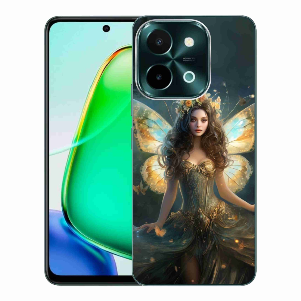 Gélový kryt mmCase na Vivo Y28 - motýlia žena