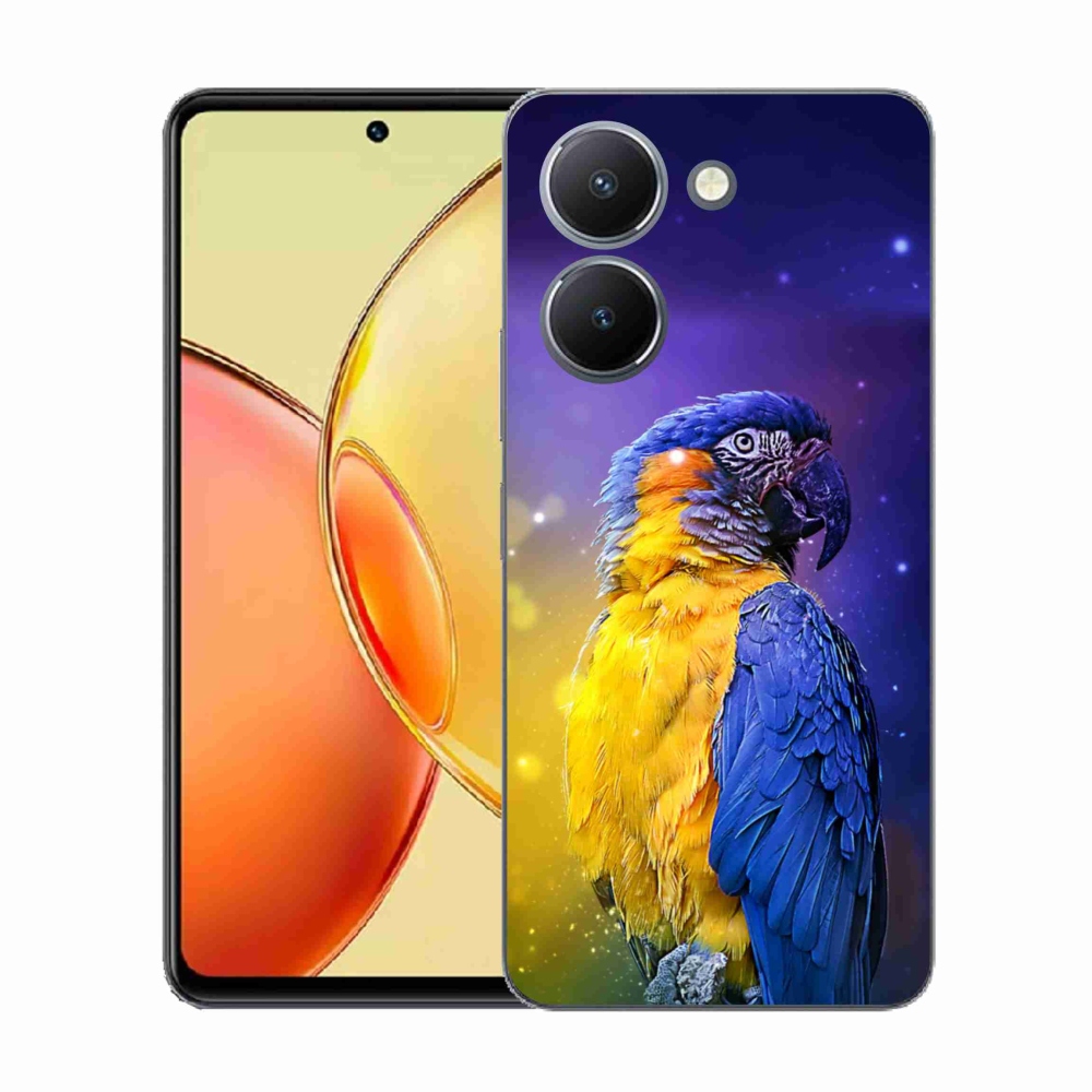 Gélový kryt mmCase na Vivo Y36 - papagáj ara 1
