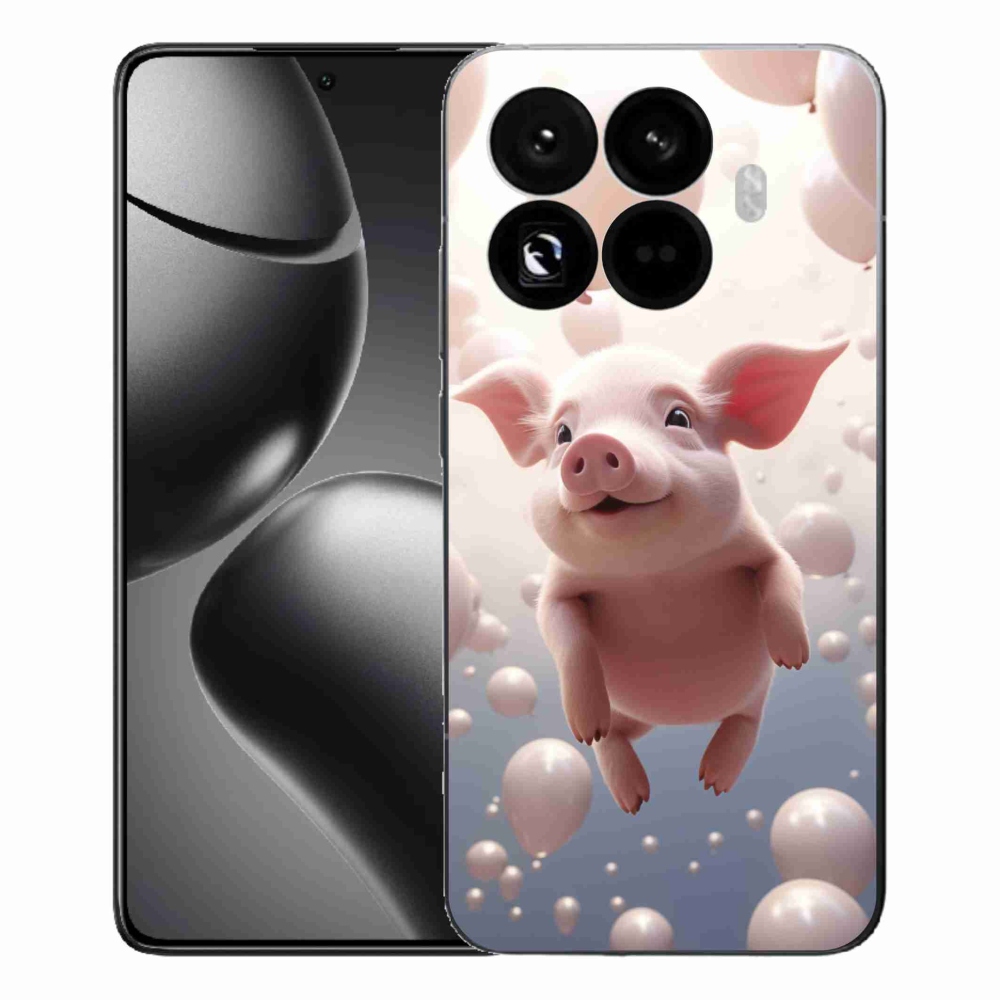 Gélový kryt mmCase na Xiaomi 15T Pro - prasiatko s balónikmi
