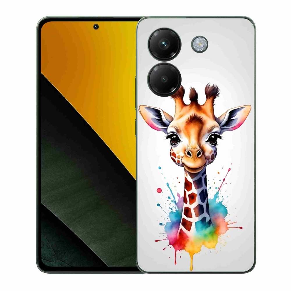 Gélový kryt mmCase na Xiaomi Poco M7 Pro 5G - žirafa 1