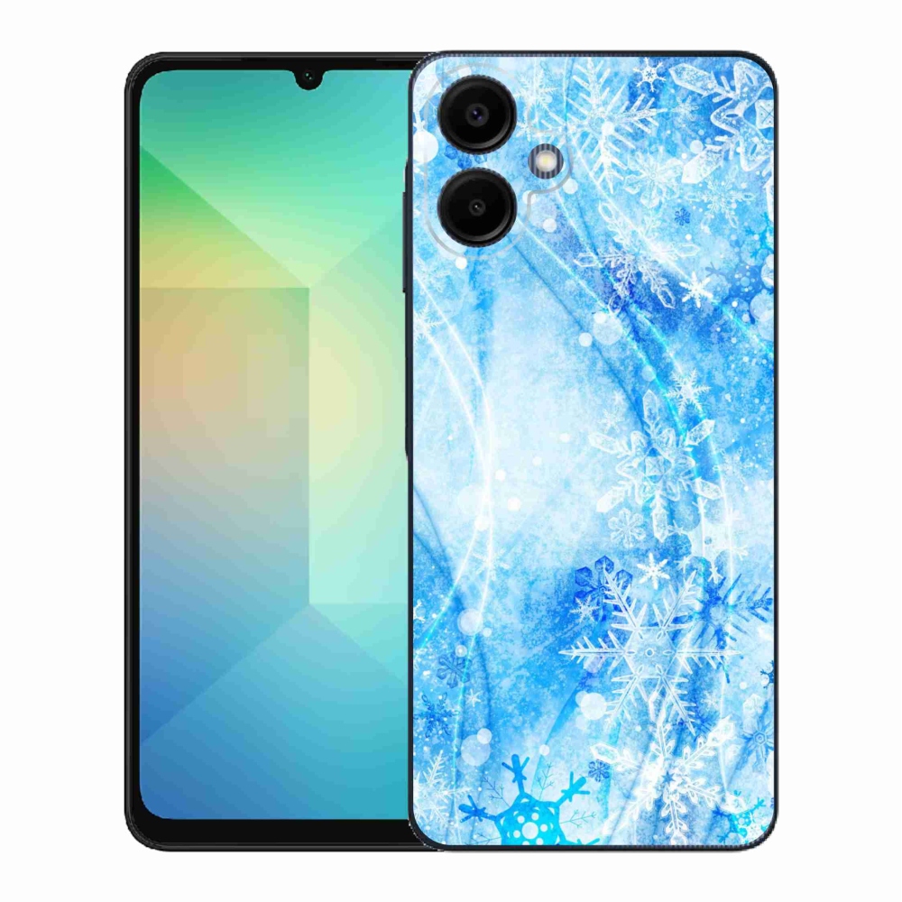 Gélový kryt mmCase na Samsung Galaxy A06 4G - snehové vločky