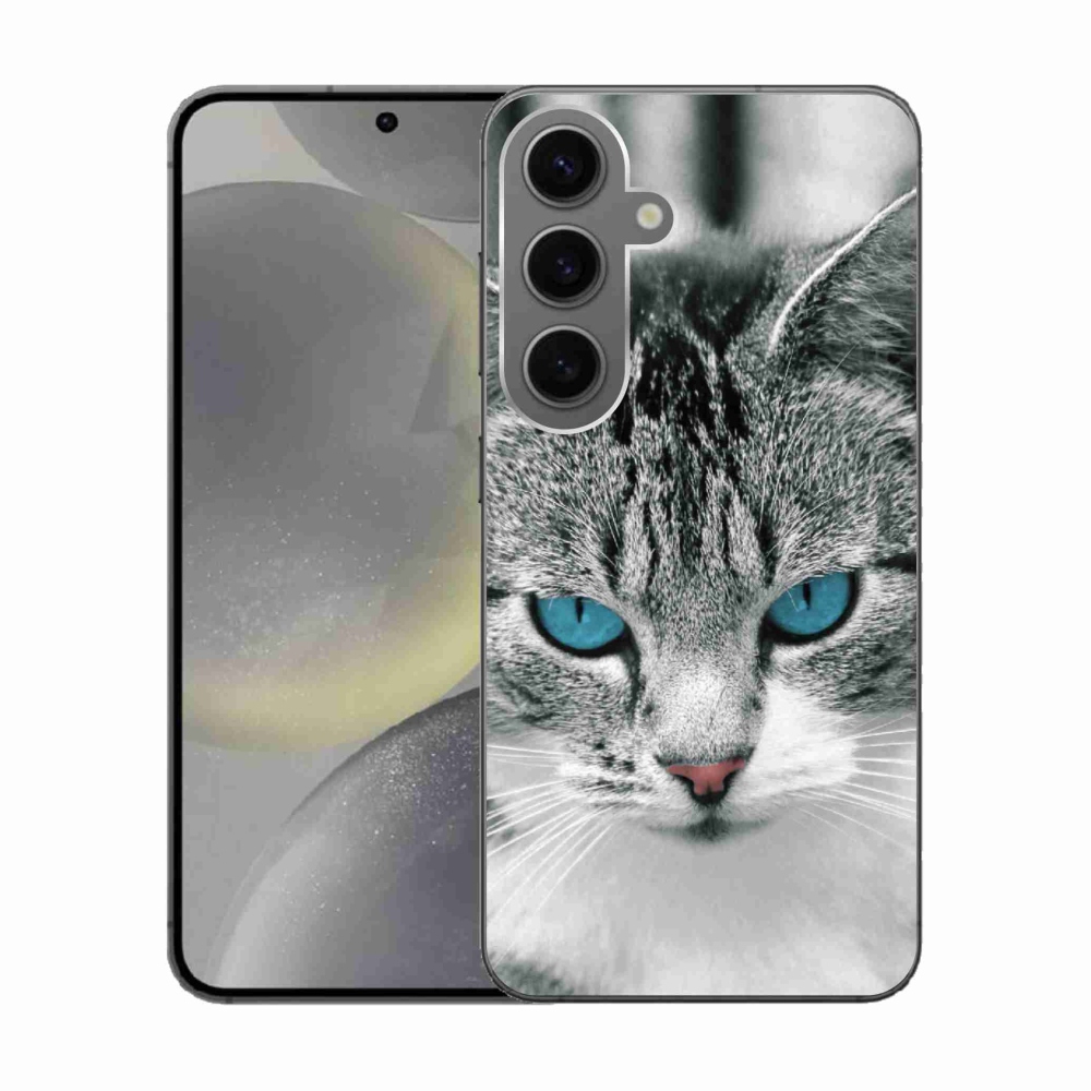 Gélový kryt mmCase na Samsung Galaxy S24 - mačacie pohľad 1