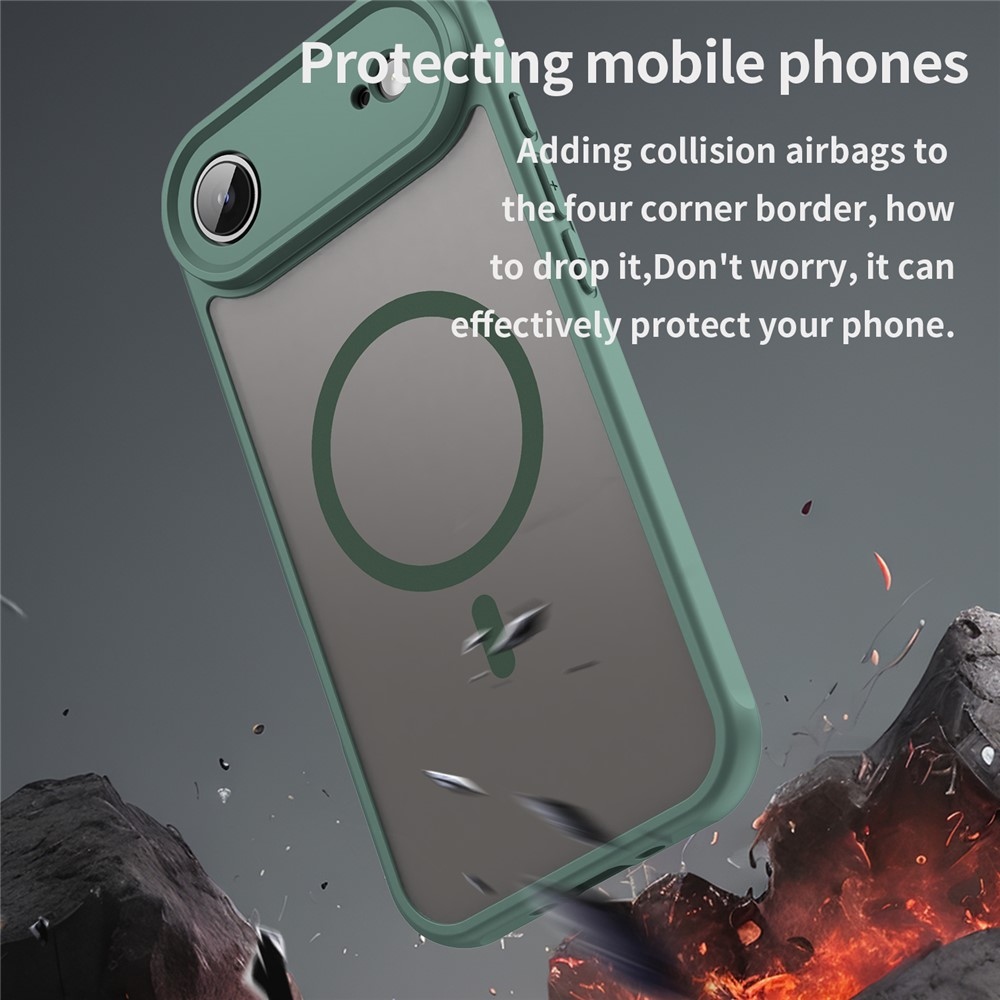Case matný gélový obal s MagSafe na iPhone 17 Air - zelený