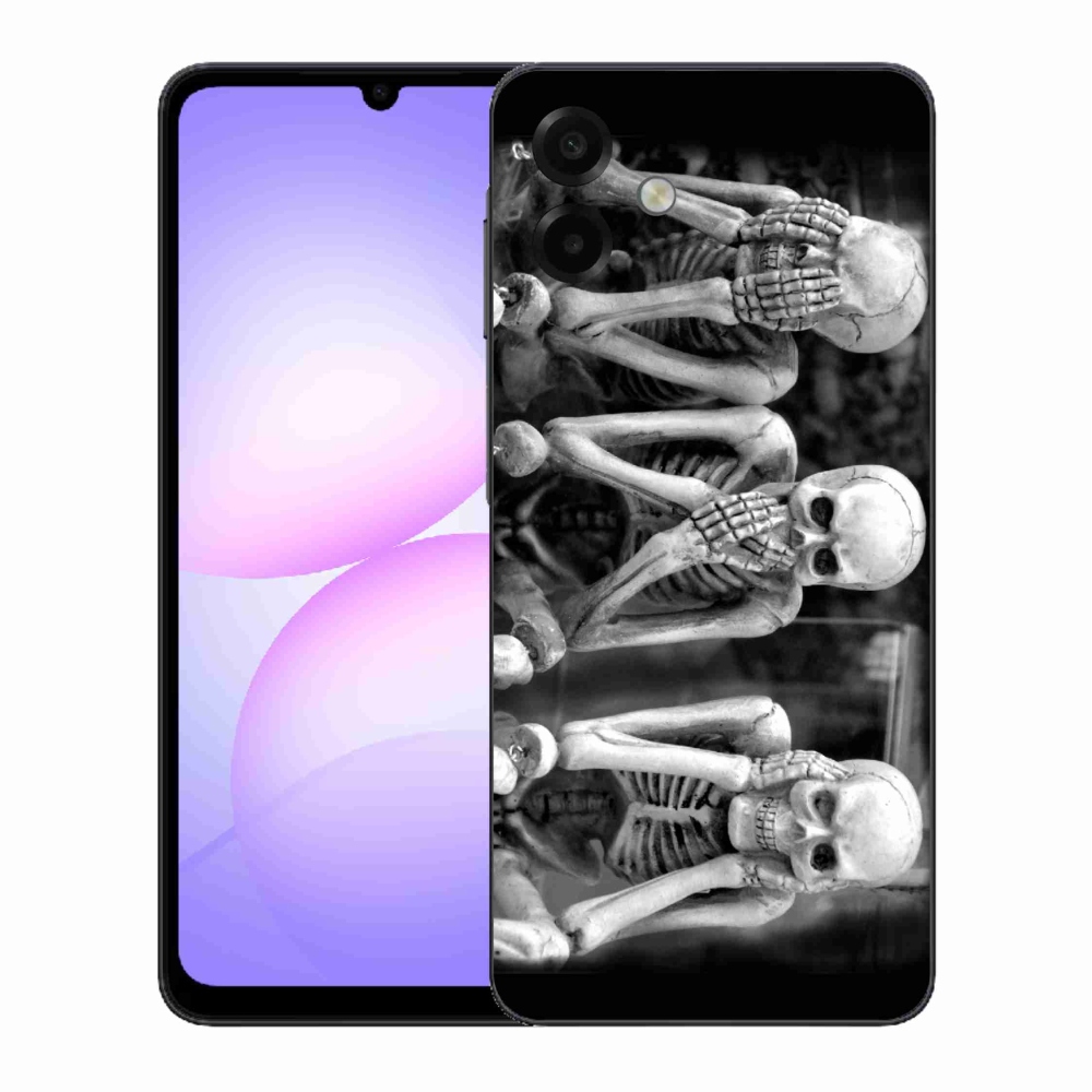 Gélový kryt mmCase na Samsung Galaxy A07 4G - kostlivci